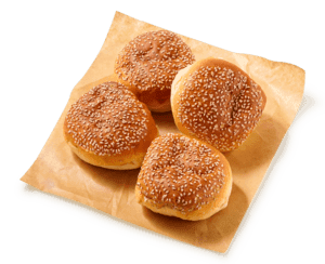 Brioche sesambollen wit