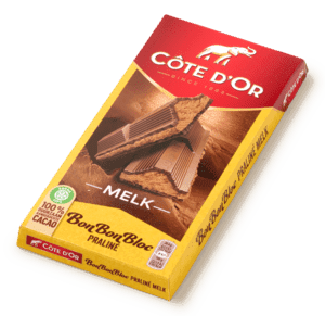 Bonbonbloc chocoladereep praliné melk