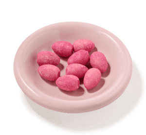 Paaseitjes yoghurt framboos bonbon