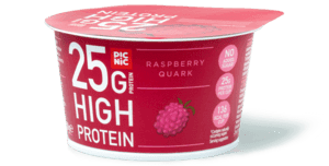 High protein kwark framboos