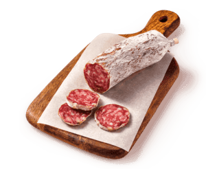Salami met parmezaanse kaas