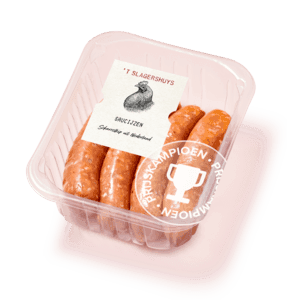 Scharrel kipsaucijzen