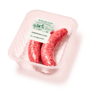 Bio rundersaucijzen