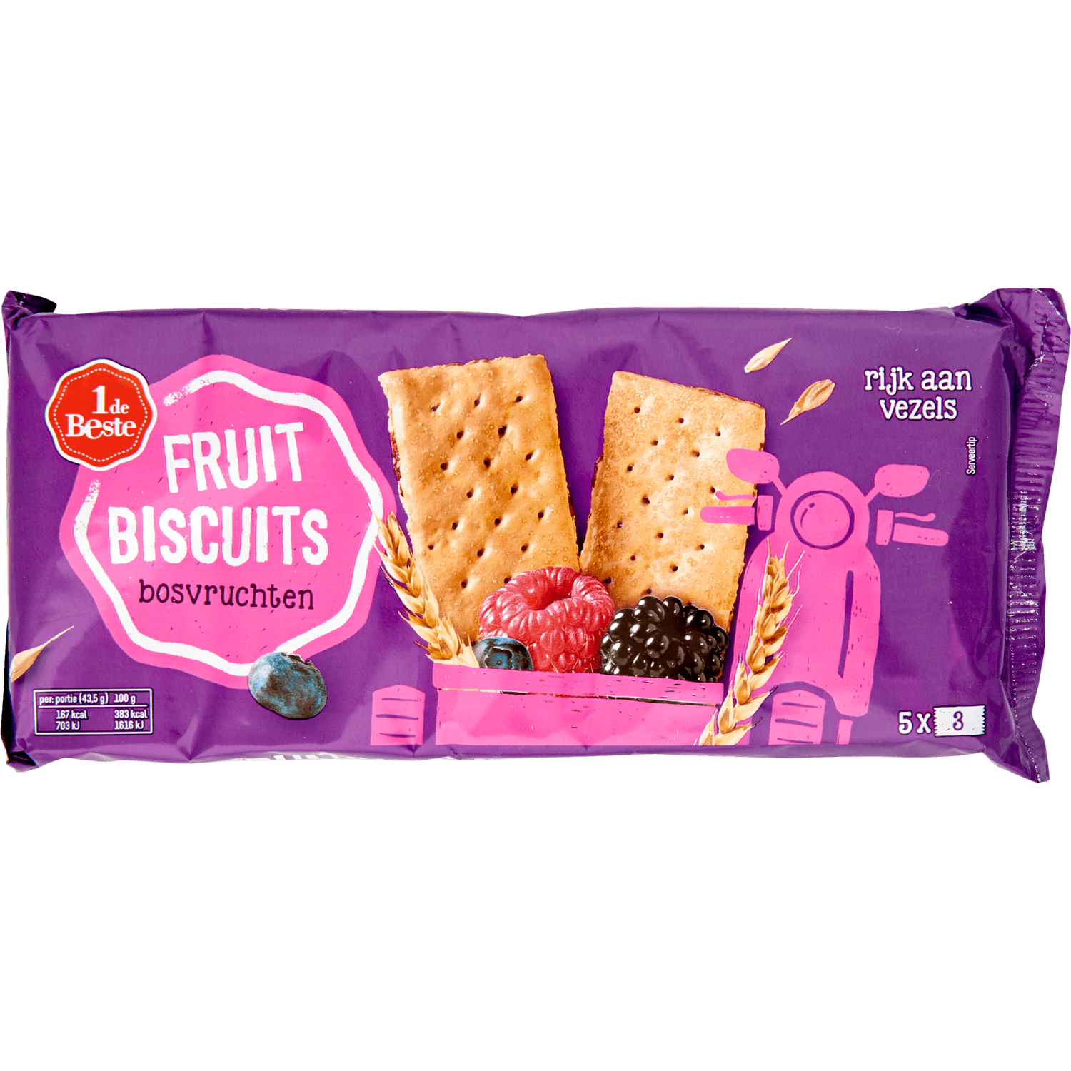 1 De Beste Fruitbiscuit bosvruchten
