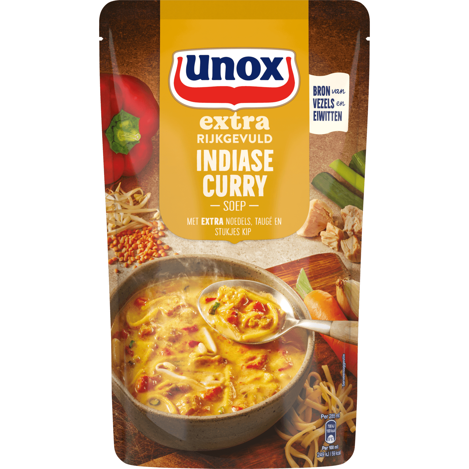Unox Curry soep extra rijkgevuld