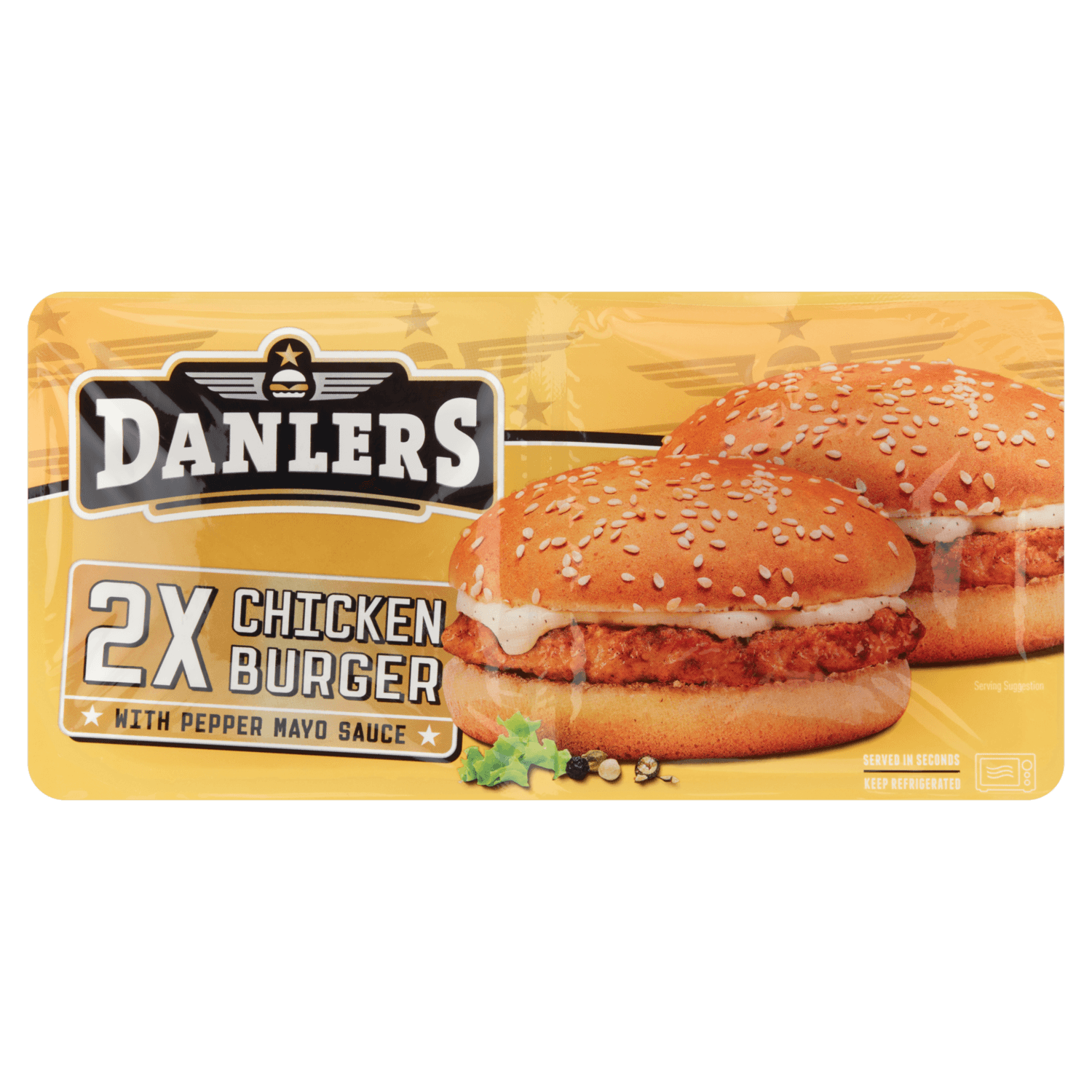Danlers Premium chickenburger 2 stuks