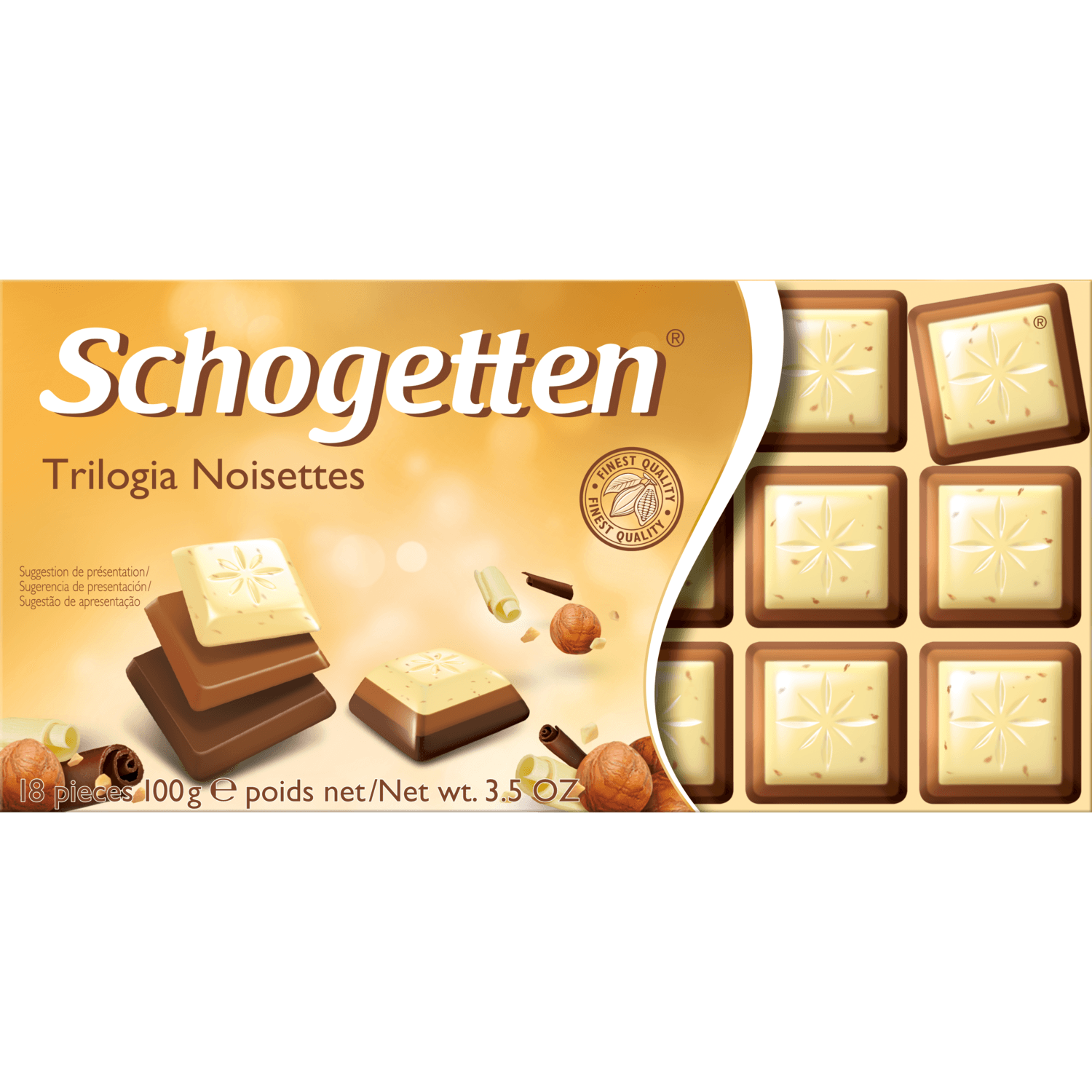 Schogetten Chodoladereep trilogie van praline