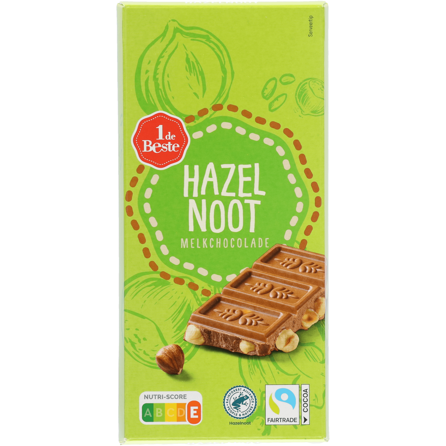 1 De Beste Chocoladereep hazelnoot melk