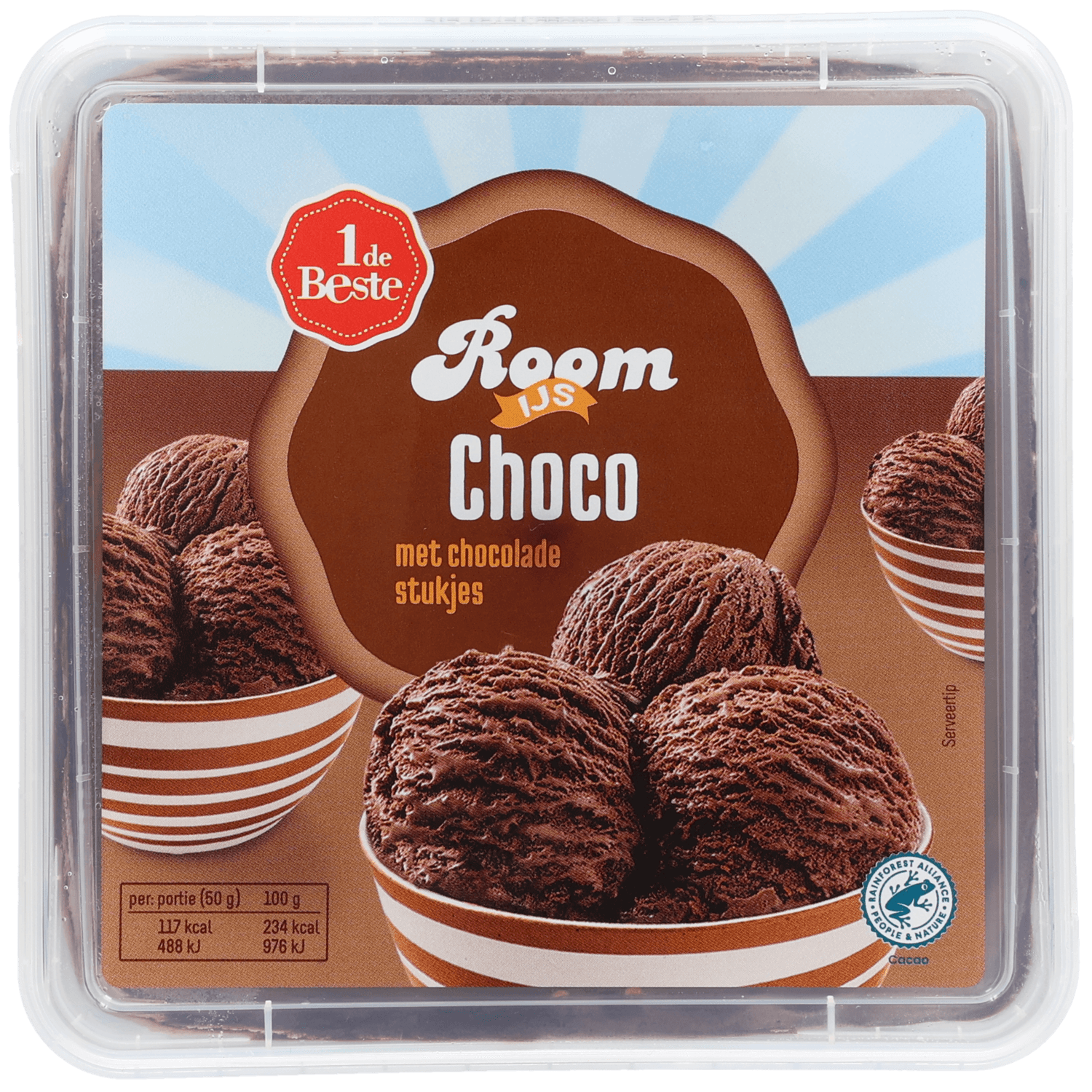 1 De Beste Roomijs chocolade