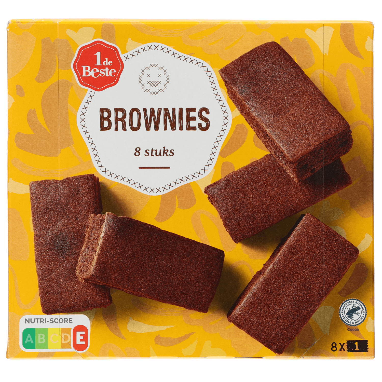 1 De Beste Brownieblokjes 8 st.