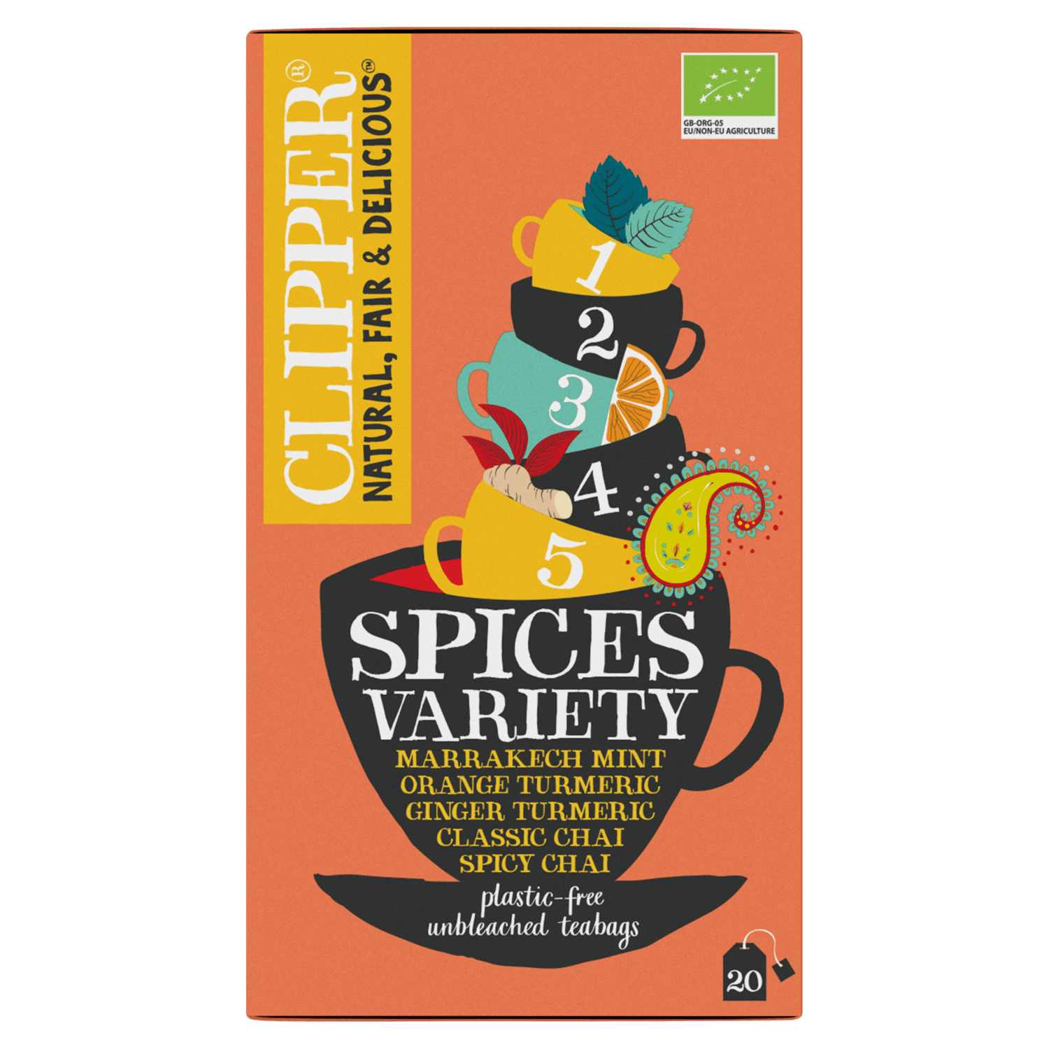 Clipper Bio kr.thee var.box spices 20 zk.