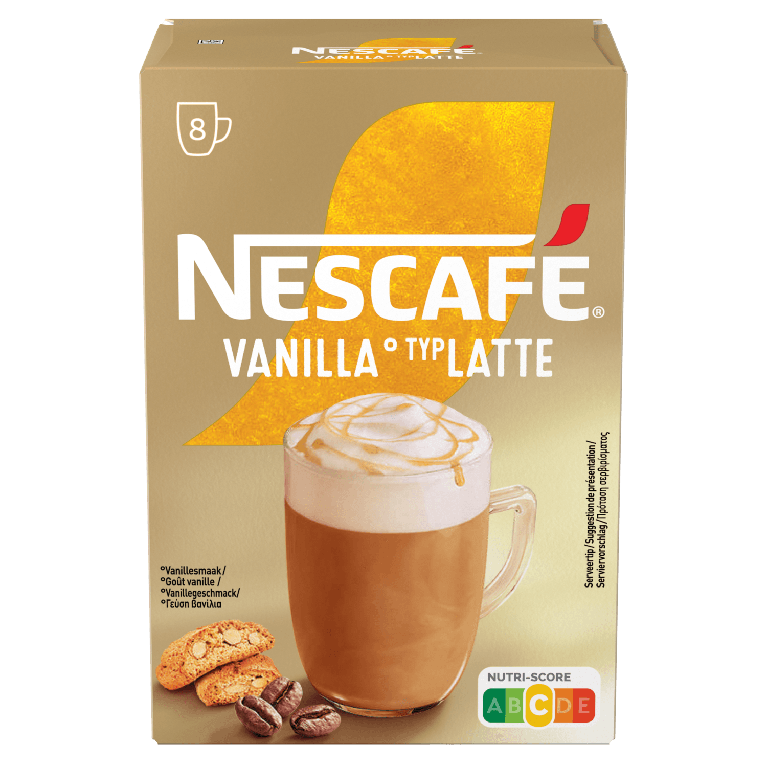 Nescafé Oploskoffie vanille latte 8 st.