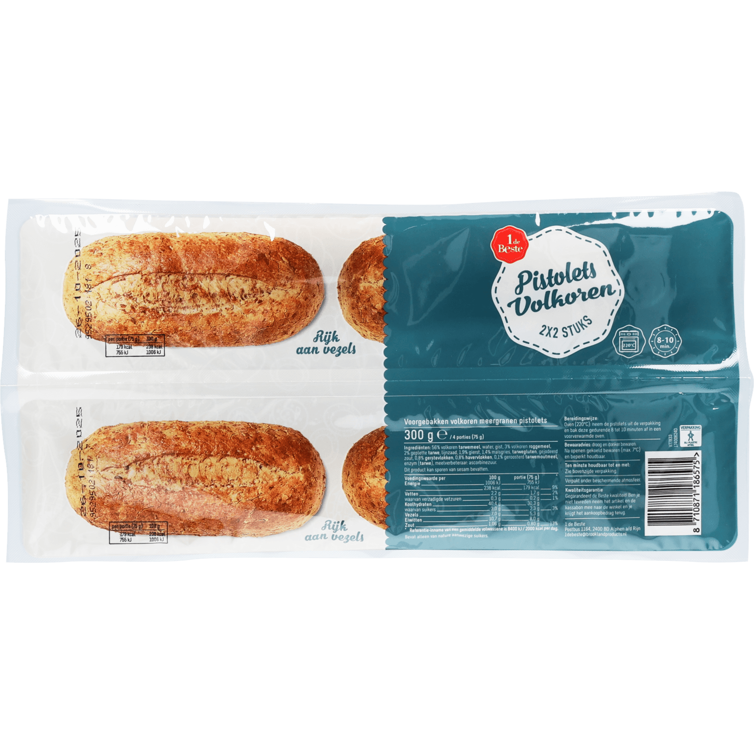 1 De Beste Pistolets meergranen 4 stuks