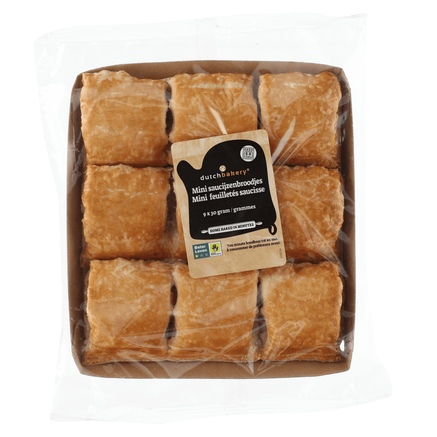 Dutch Bakery Mini saucijzenbroodjes 9 st.