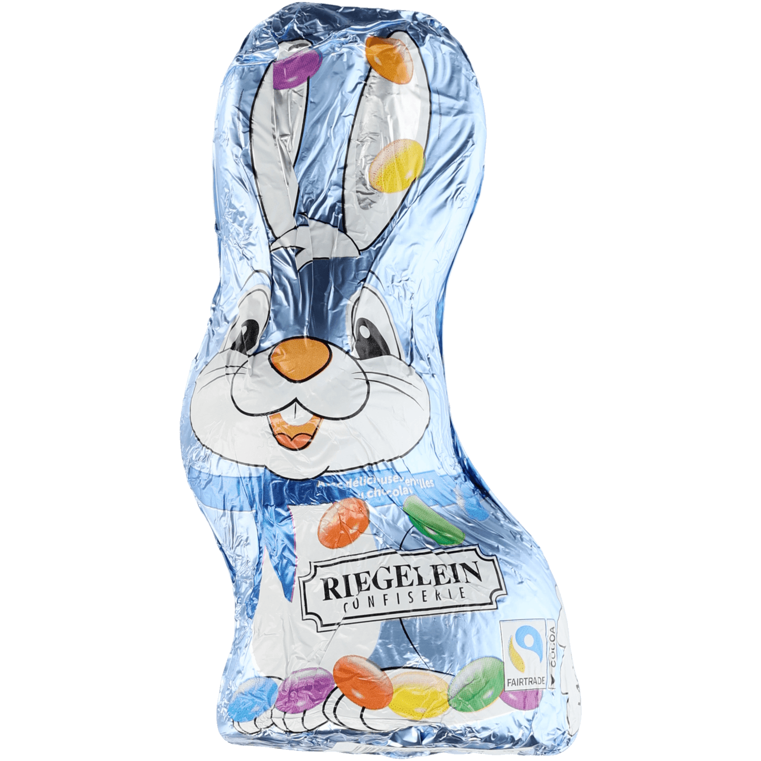 Riegelein Holfiguur konijn met confetti