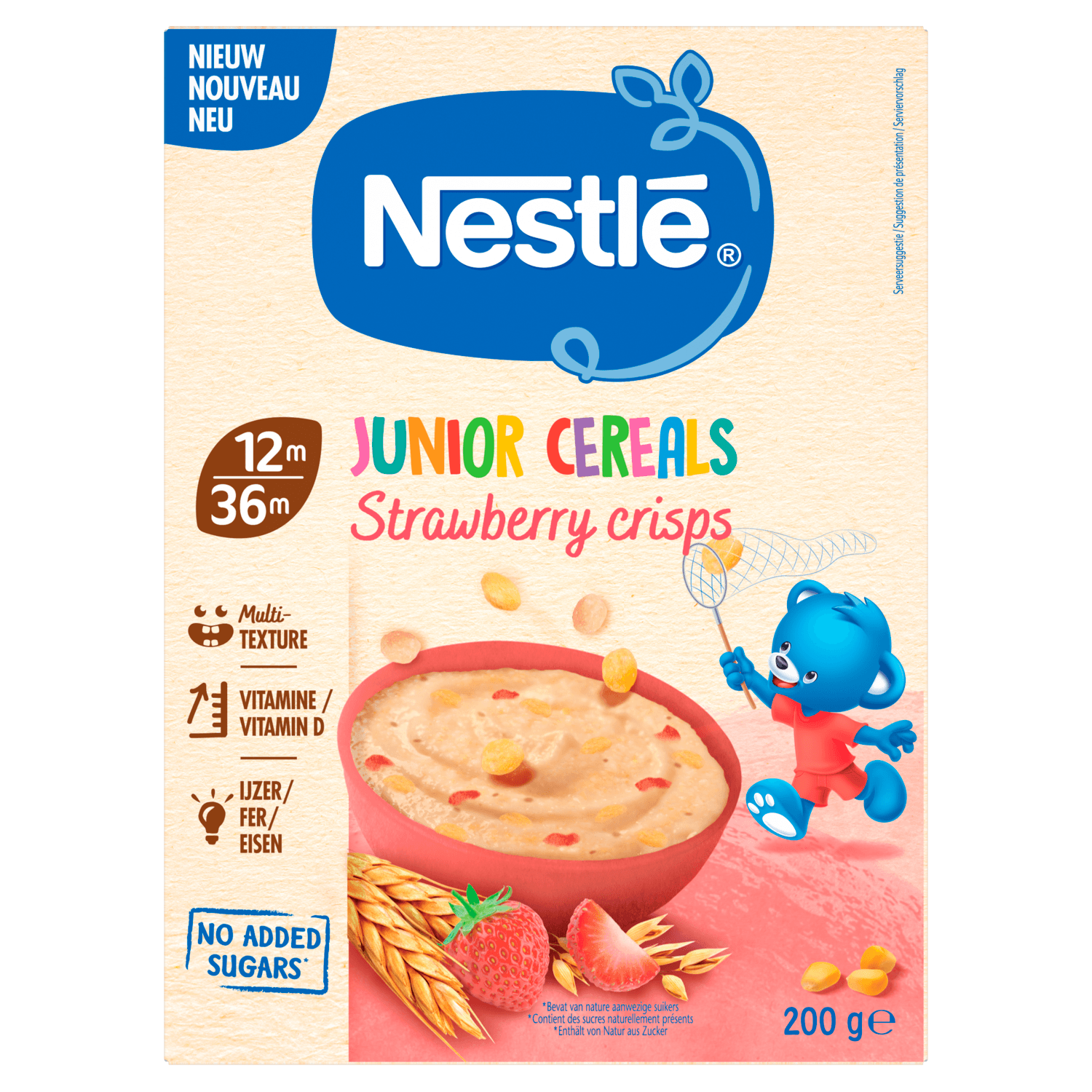 Nestlé Junior cereals aardbei 12-36mnd