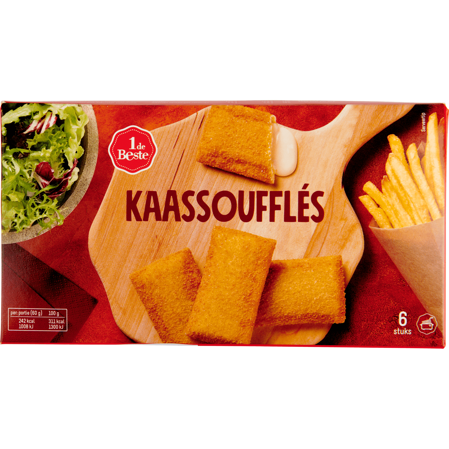 1 De Beste Kaassouffle 6 stuks