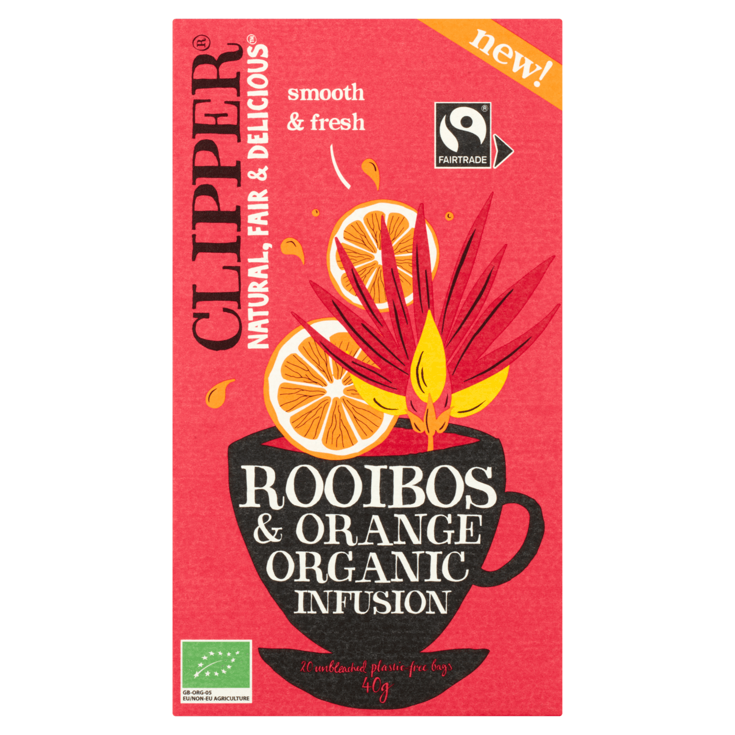Clipper Rooibos orange 20 zakjes