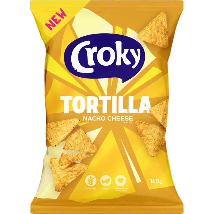 Croky Tortilla Nacho Cheese Flavour 160 g