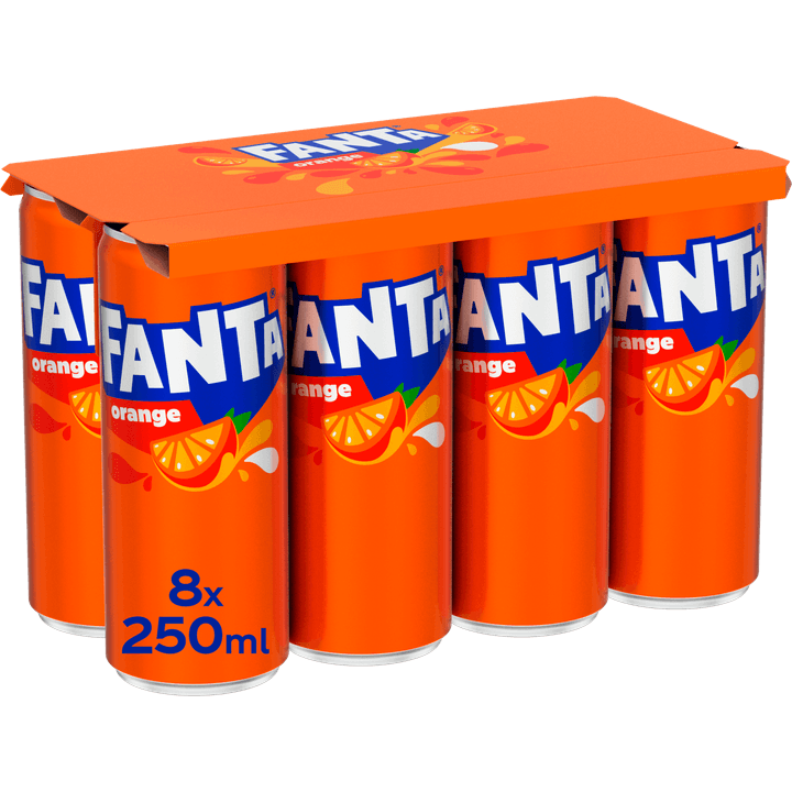 Fanta Orange Frisdrank 8 x 250 ml