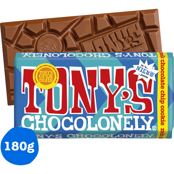 Tony's Chocolonely Melk Chocolate Chip Cookie 180 g