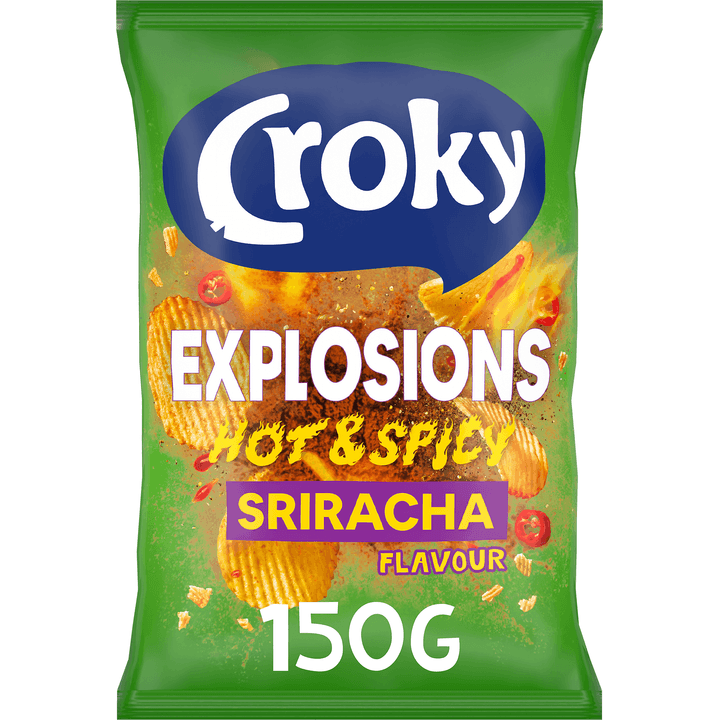 Croky Chips Explosions Hot & Spicy Sriracha 150g