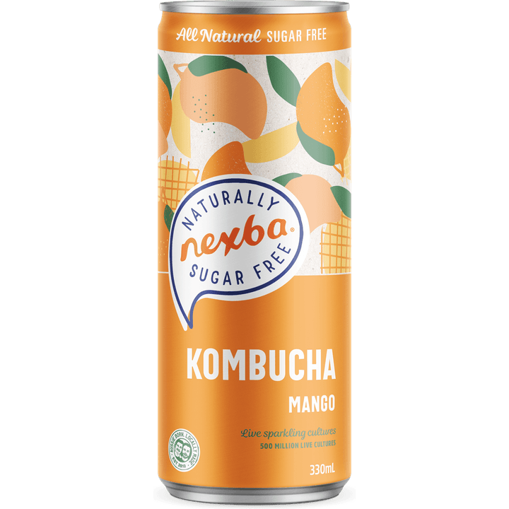 Nexba Kombucha Mango Blik 330 ML