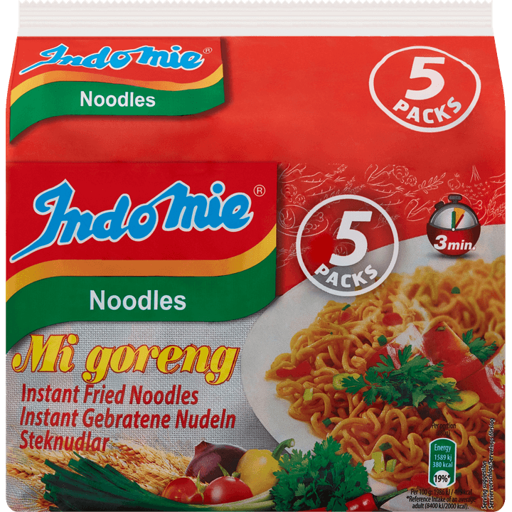 Indomie Noodles Mi Goreng Instant Fried 5 x 80 g