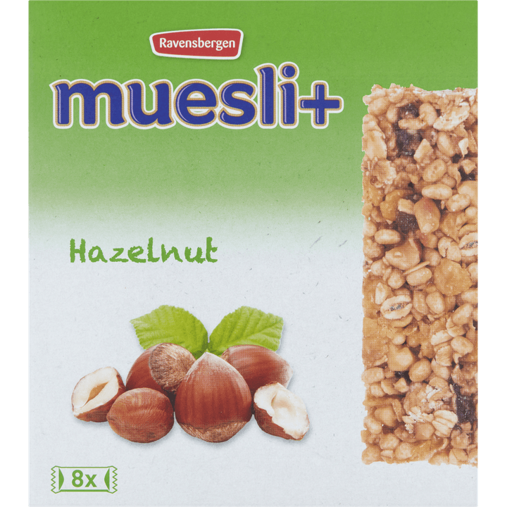Ravensbergen Muesli+ Hazelnut 8 x 23 g