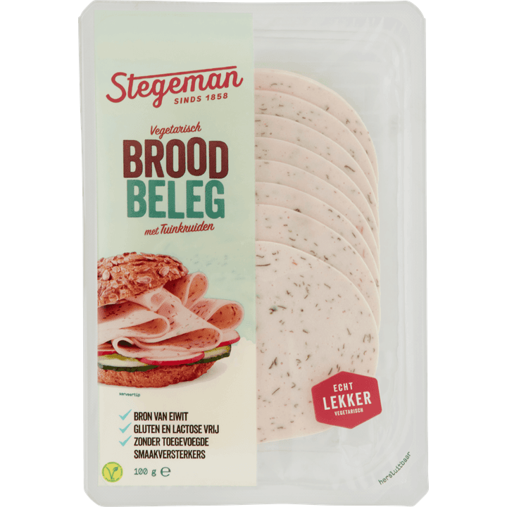 Stegeman Vegetarisch Broodbeleg met Tuinkruiden 100 g