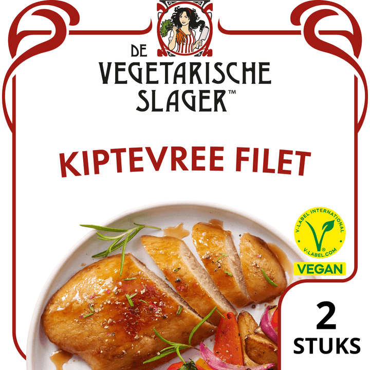 De Vegetarische Slager Kiptevree Filet Vegan 180 g