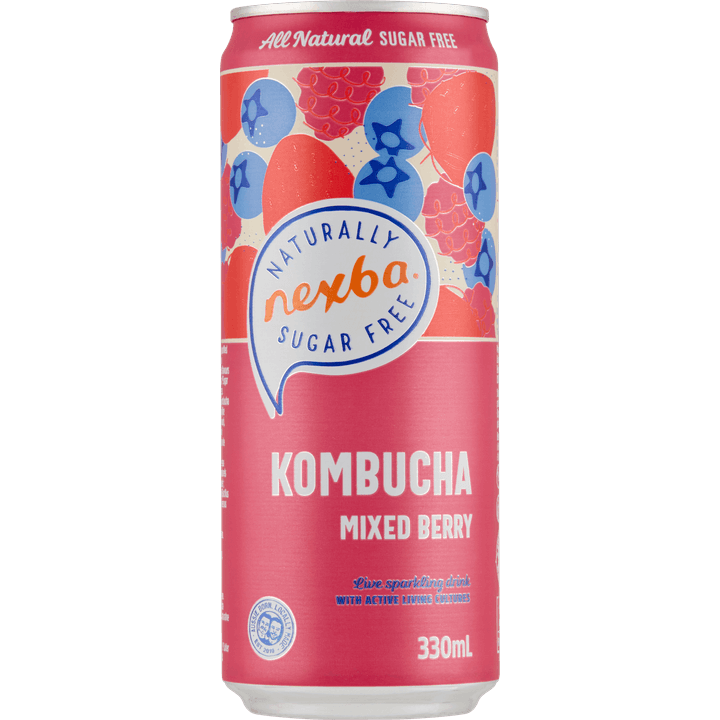 Nexba Kombucha Mixed Berry Blik 330 ML