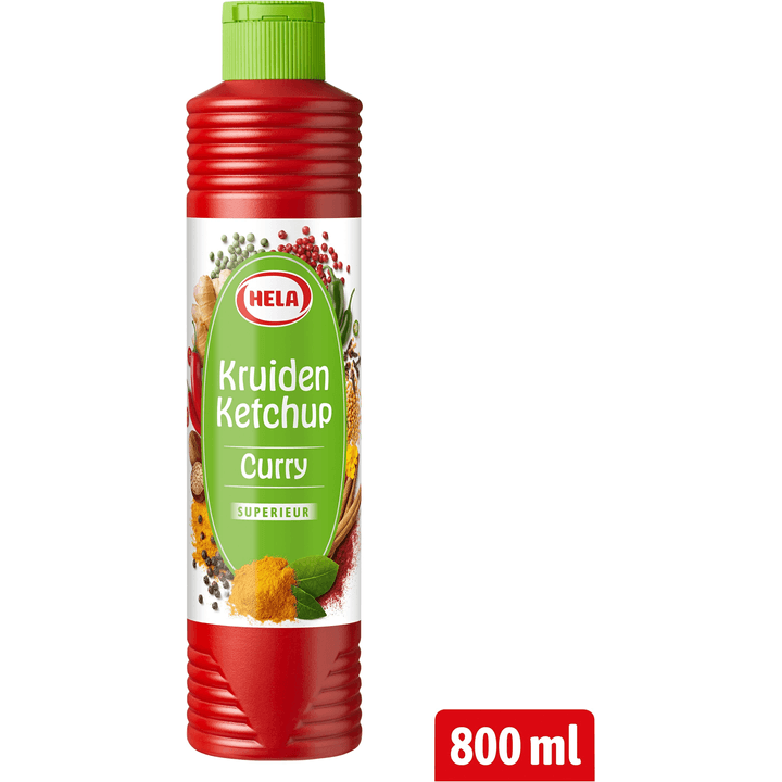 Hela Kruiden Ketchup Curry Superieur 800 ml