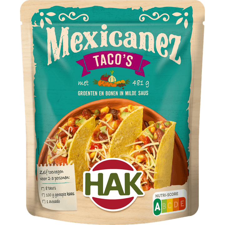 Hak Mexicanez Taco's 550 g