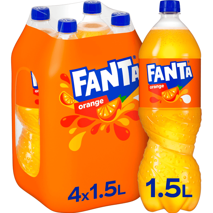 Fanta Orange Frisdrank 4 x 1,5 L
