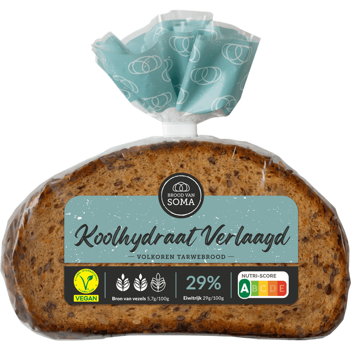 Brood van Soma Koolhydraat Verlaagd Volkoren Tarwebrood 300 g