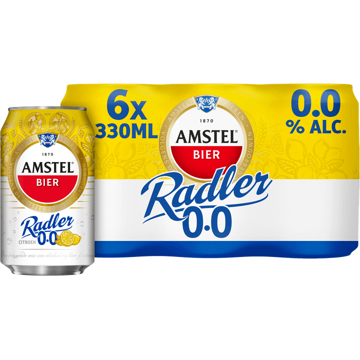 Amstel Radler Citroen 0.0 Bier Blik 6 x 330ml