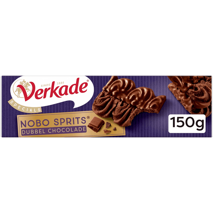 Verkade Specials Nobo Sprits Dubbel Chocolade 150 g