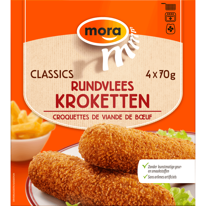 Mora Classics Rundvlees Kroketten 4 x 70 g